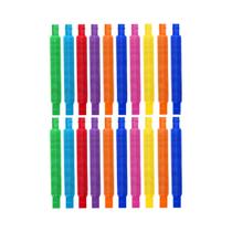 Brinquedos Sensoriais Coloridos Em Tubos Telescópicos 10-30PCS Plástico Para Alívio De Estresse E