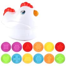 Brinquedos Sensoriais Coloridos Montessori Para Bebês, 12 Ovos Correspondentes, Classificador De