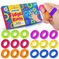 Brinquedos sensoriais Fidget Rings KLT, pacote com 36 unidades para crianças com autismo