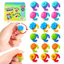 Brinquedos sensoriais Fidget Rings Zaxideel para crianças, pacote com 18 Brinquedos sensoriais Fidget Rings Zaxideel para crianças, pacote com 18