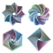 Brinquedos sensoriais para alívio do estresse Mydhall Fractal Fidget Hexagon