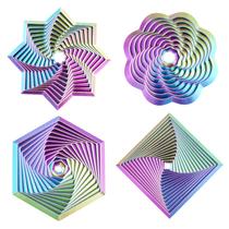Brinquedos sensoriais para alívio do estresse Mydhall Fractal Fidget Hexagon
