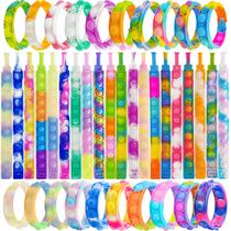 Brinquedos sensoriais Pop Bracelet Bubble Fidget 120 unidades para crianças