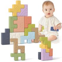 Brinquedos sensoriais Stacking Blocks Lehoo Castle para bebês maiores de 18 milhões