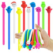 Brinquedos Sensory Fidget com cordas elásticas, pacote com 24 unidades de Natal Brinquedos Sensory Fidget com cordas elásticas, pacote com 24 unidades de Natal