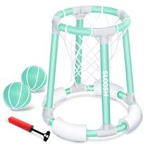 Brinquedos Sloosh Pool Basketball Hoop com 2 bolas e bomba para crianças