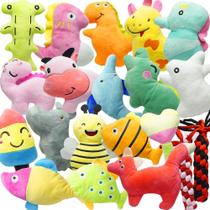 Brinquedos Squeaky para Cães SZKOKUHO com Estampas de Animais Fofos (Pacote com 20) Brinquedos Squeaky para Cães SZKOKUHO com Estampas de Animais Fofos (Pacote com 20)
