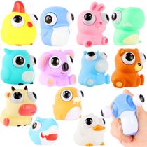 Brinquedos Squeeze Toys LiYiQ Eye Popping Fidget para crianças de 4 a 8 anos (12 unidades)