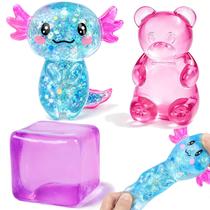 Brinquedos Squishies Fidget HFZCZW Conjunto com 3 Bolinhas Antiestresse