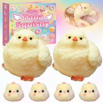 Brinquedos Squishy BESNEL Big Taba Chick 8 cm e 6 unidades para crianças e adultos