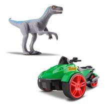 Brinquedos Triciclo C/ Fricção Dinossauro Velociraptor-Verde
