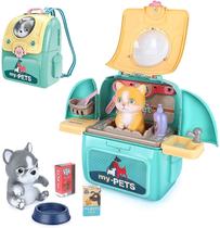 Brinquedos veterinários para crianças Pet Care Role Play Set