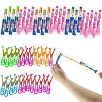 Brinquedos voadores Slingshot Ynybusi 50 unidades com luzes LED para crianças