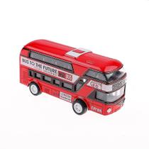 Brinquedos Xs Kid Metal Diecast Cars Pull Back Double Decker Brinquedos Xs Kid Metal Diecast Cars Pull Back Double Decker