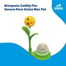 Brinqueto CatNip Flor Sonoro Para Gatos Mec Pet