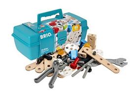 BRIO Builder 34586 - Conjunto de Iniciantes construtor - 49 peças conjunto stem brinquedo com madeira e peças plásticas para crianças de 3 anos ou mais