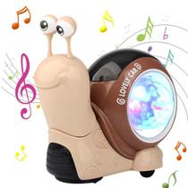 Briqnuedo infantil bate e volta caracol turbo com luz