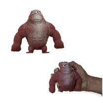 Briquedo Gorila Esmaga Puxa Antiestresse Macaco Estica