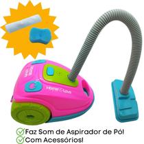 Briquedo Infantil Menina Aspirador De Pó Com Som e Luz - Usual Brinquedos