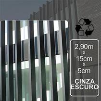Brise Cinza Escuro de Madeira Ecológica 2,90m x 15cm x 5cm