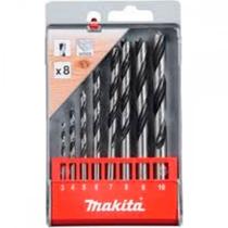Broca 3 Pontas Para Madeira Makita 03A10Mm Com 8 Pecas D-77257