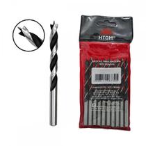Broca Aco Carbono 3 Ponta Htom 03Mm ./ Kit Com 10 Unidades