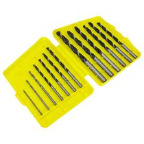 Broca Aço Carbono Jogo C/ 13 Peças Kit P/ Madeira