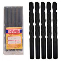 Broca Aco Cromo Madeira Irwin 1/2'' - Kit C/5 Pecas