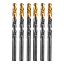 Broca Aço Rápido 9mm Nitreto de Titanio Para Metal 8 Peças Gross Broca Aço Rápido 9mm Nitreto de Titanio Para Metal 8 Peças Gross