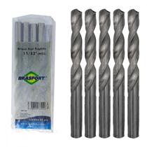 Broca Aco Rapido Brasfort 11/32'' - 7512 ./ Kit Com 5 Peças Broca Aco Rapido Brasfort 11/32'' - 7512 ./ Kit Com 5 Peças