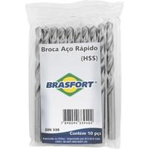 Broca Aco Rapido Brasfort 7,0Mm 7481 - Kit C/10 Broca Aco Rapido Brasfort 7,0Mm 7481 - Kit C/10