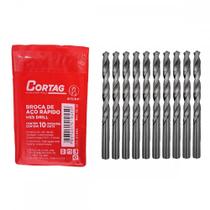 Broca Aco Rapido Cortag 11/64'' - 61945 - Kit C/10 Pecas