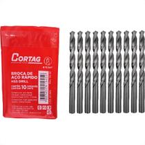 Broca Aco Rapido Cortag 11/64'' - 61945 - Kit C/10 Pecas