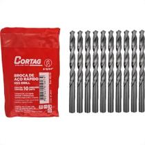 Broca Aco Rapido Cortag 13/64'' - 61947 - Kit C/10 Pecas Broca Aco Rapido Cortag 13/64'' - 61947 - Kit C/10 Pecas