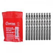 Broca Aco Rapido Cortag 3/16'' - 61946 - Kit C/10 Pecas Broca Aco Rapido Cortag 3/16'' - 61946 - Kit C/10 Pecas
