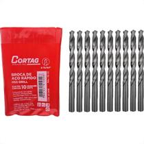 Broca Aco Rapido Cortag (L) 15/64'' - 61949 - Kit C/10 Pecas