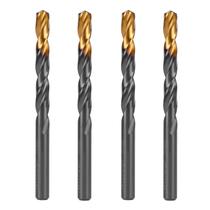 Broca aco rapido profissional, nitreto de titanio, para metal, 10mm, 8pcs // gross