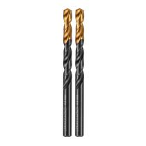 Broca aco rapido profissional, nitreto de titanio, para metal, 7,5mm, 2pcs // gross Broca aco rapido profissional, nitreto de titanio, para metal, 7,5mm, 2pcs // gross