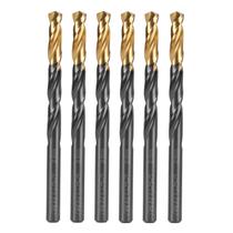 Broca aco rapido profissional, nitreto de titanio, para metal, 8mm, 8pcs // gross