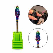 Broca C-Colouful Bullet St Tungstênio Unha Gel Fibra Vidro