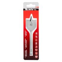 Broca Chata 40mm 150mm Aço 45 Haste Hexagonal MTX Broca Chata 40mm 150mm Aço 45 Haste Hexagonal MTX