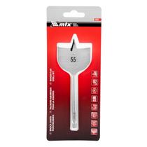 Broca Chata Madeira 55mm 150mm Haste Sextavada Aço 45 MTX Broca Chata Madeira 55mm 150mm Haste Sextavada Aço 45 MTX