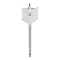Broca chata para madeira 45 x 150 mm haste sextavada 1pc mtx Broca chata para madeira 45 x 150 mm haste sextavada 1pc mtx