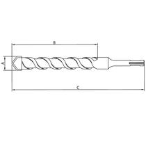 Broca Concreto Sds Plus 16mm 210mm Top Tramontina 43148135