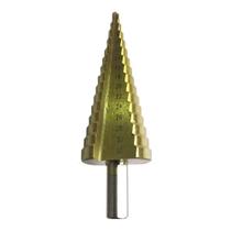 Broca Cônica Escalonada 4 A 32Mm Aço Rápido Hss 15 Escalas