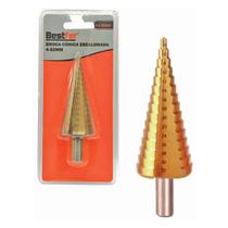 Broca conica escalonada aco rapido 4 a 32mm - bestfer
