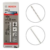 Broca de Aço Rápido 1.5MM Estojo com 10 Peças 2608595050 - Bosch