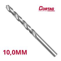 BROCA DE ACO RAPIDO 10,0 mm - PACOTE C/ 5 UN CORTAG COD 61929