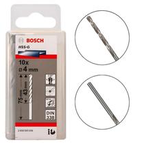 Broca de Aço Rápido 4.0MM Estojo com 10 Peças 2608595059 - Bosch