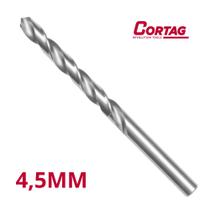 BROCA DE ACO RAPIDO 4,5 mm - PACOTE C/ 10 UN CORTAG COD 61917